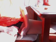 Beauty Decided to Masturbate at Dawn Over a Cup of Coffee. 14/16