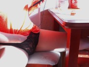 Beauty Decided to Masturbate at Dawn Over a Cup of Coffee. 4/16