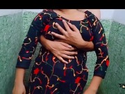 My step brother bath with me he is planning with my big boobs 1/16