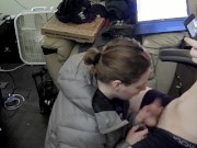 College Loser Paints Heather Kane's Patagonia Puffy Jacket White with Cum! 12/16