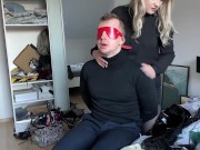 Facesitting with latex leggins After School 11/16