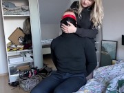 Facesitting with latex leggins After School 7/16