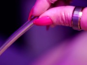 Sounding Penis Plug 8 inch Rod - Pretty Hand 7/16