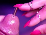 Sounding Penis Plug 8 inch Rod - Pretty Hand 8/16