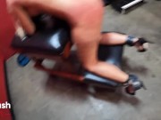 Trailer DaisyDivaSub finally gets her first BDSM Bondage Chamber experience and ends with her eating cum 15/16