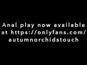 Autumn begins her anal training with a cute pink dildo and gets a creamy pussy playing with her clit 16/16