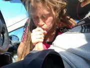 Road head from beautiful blonde Mandy Cumming 7/16