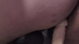 Chastity Anal Dildo Riding In Bed #4