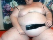 Huge belly bbw vibrator with tits out 16/16