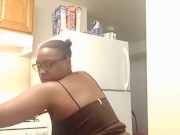 Ebony Bbw Playing With Asshole in Kitchen  12/16