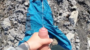 I got work clothes worn by other coworker so I cum on that used clothes at work