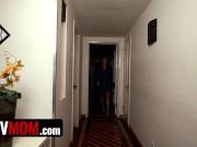 Perv Mom - Helpful Busty Milf Gets On Her Knees And Helps Her Horny Step Son With His Sex Problems 4/16