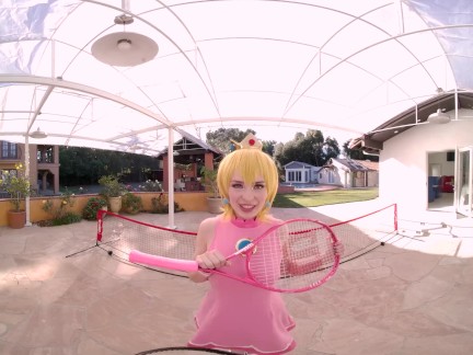 Fuck Slim Babe Lilly Bell As Princess Peach In Virtual Reality XXX Parody