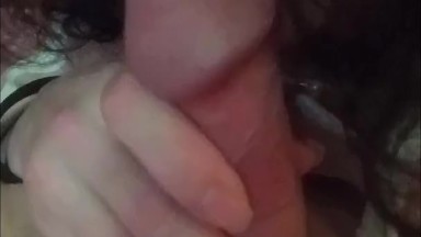 Girlfriend Sucking And Licking The Tip Of A Big Dick Lots Of Cum POV