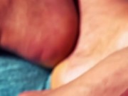 FeetingMe Compilation 04 - Foot fisting my man and masturbate with Fleshlight  1/16