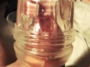 FeetingMe Compilation 04 - Foot fisting my man and masturbate with Fleshlight  13/16