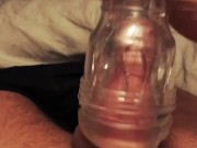 FeetingMe Compilation 04 - Foot fisting my man and masturbate with Fleshlight  3/16