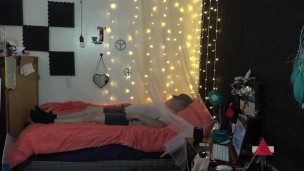 Ride Him and Begs for Cum on her Skinny ASS!