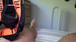 Edging my soft uncut cock when a tonne of precum squirts out