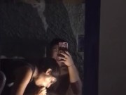 morena chupa mi gran polla frente al espejo! 15/16