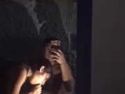 morena chupa mi gran polla frente al espejo! 16/16