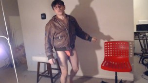 Athlete Mystery Hunky Superstar Showing Off His Bulge in a Raw Dirty Ol' Thong!