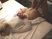 Hard fucked a prostitute with her hands tied in a hotel room. 13/16