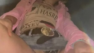 POV: I pee my panties and on you with upskirt view