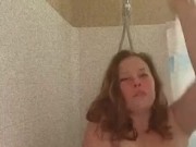 Hot STEAMY shower loud MOANING convulsions