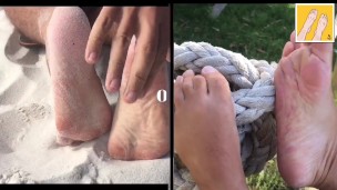 FILTHY WHITE SOCKS GOT MY FEET STINKING - WASH THEM WITH ME - MANLYFOOT - SHOWERING THESE FEET 🦶 🚿