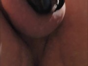 Chastity Glass Dildo Anal In Bed #4