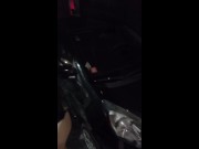 Hot bitch walks on a leash in public 4/16