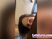 Queefing a big creampie from my freshly fucked pussy, asshole puckers, pussy farting closeup, eating junk food - Lelu Love 10/16