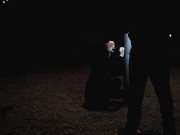 Training my slut wife in public park, blowjob and sucking dildo 10/16