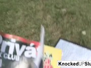 Knocked up slut takes a cock outdoors 10/16