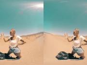 Gorgeous skinny blonde picked up in the desert and fucked in the RV in virtual reality 2/16