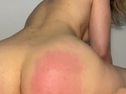 Sexy Kinky Babe Blonde plays with her perfect ass