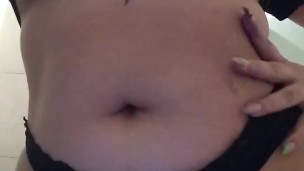 Sexy chubby girl dancing