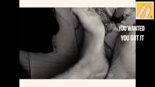 TINY WHITE ANKLE SOCKS - MANLYFOOT - LIFE FROM A DIFFERENT PERSPECTIVE -