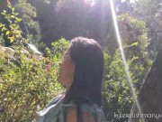 I knew this hottie in the woods and I fucked her in the bushes! Kylei Ellish and Wllian Vegas 4/16