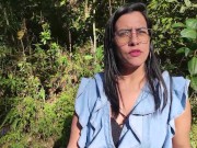 I knew this hottie in the woods and I fucked her in the bushes! Kylei Ellish and Wllian Vegas 6/16