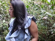 I knew this hottie in the woods and I fucked her in the bushes! Kylei Ellish and Wllian Vegas 8/16