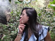 I knew this hottie in the woods and I fucked her in the bushes! Kylei Ellish and Wllian Vegas 9/16