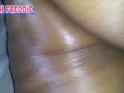 5 Inch Freddie rubs his thick 5 Inch Dick Between these sweet oily Ebony Cheeks! I'm bout 2 Fuck! 4/16