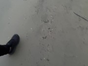 Outdoor Fun Walking And Fast Handjob In Car Big Cock Cum ! Soft Hands 3/16