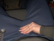 Outdoor Fun Walking And Fast Handjob In Car Big Cock Cum ! Soft Hands 5/16