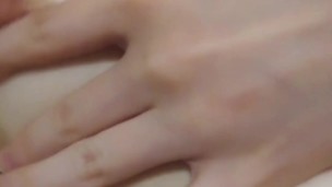 Sucking my fingers with a wet tongue and drool on the nipple / fingers licking / puffy nipples