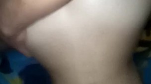 WET TIGHT JUICY PUSSY BACK STROKING MY COCK