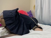 地雷彼女のコスプレ。タイツを破ってお仕置き中出しＳＥＸ 6/16