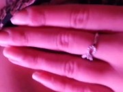 Fitness busty with big natural boobs babe striptease and masturbating 6/16